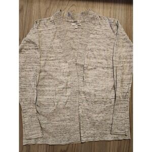 Sonoma Goods For Life Open Cardigan Women's Size X-Large Gray and White